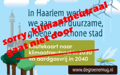 Haarlem klimaatneutraal 2030 verkwanseld